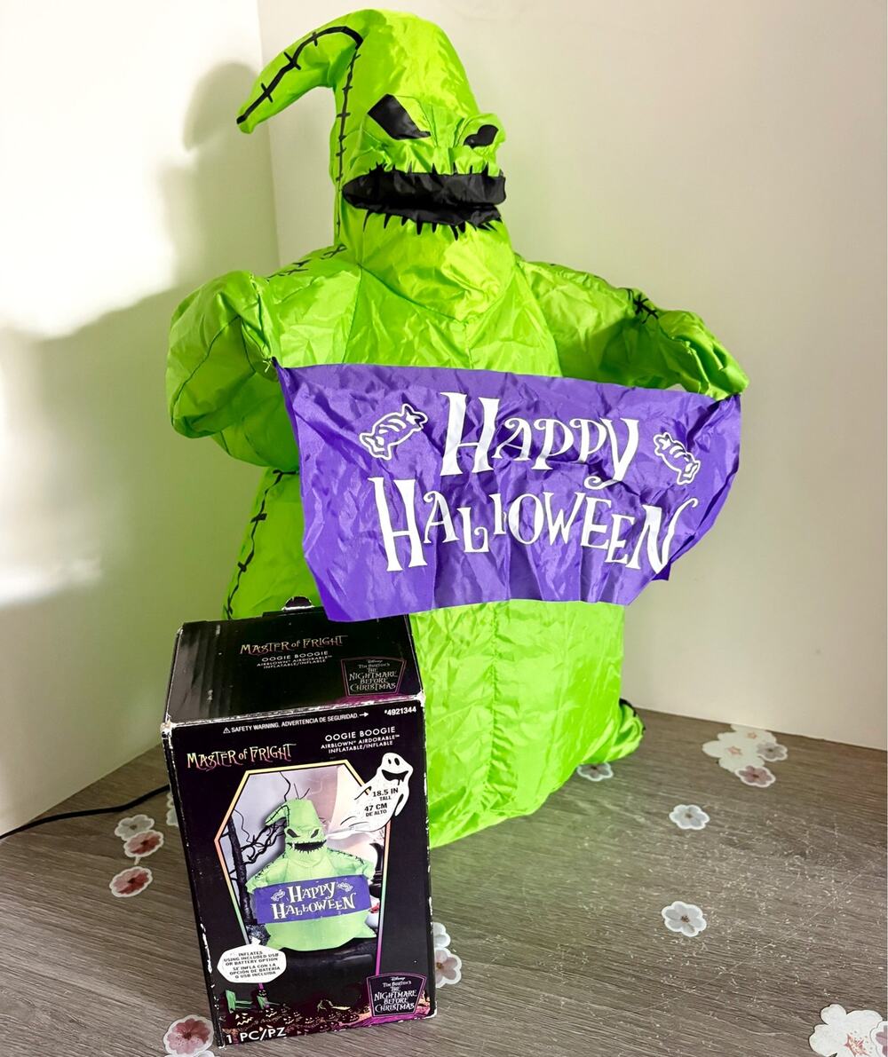 Disney Nightmare Before Christmas 18.5” Inflatable Halloween Gemmy Oogie Boogie